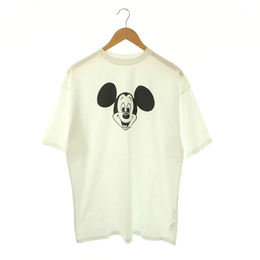 【中古】ダブルシージェイ WCJ Disney ミッキー Tシャツ カットソー 半袖 F ホワイト ブラック /ES ■OS メンズ 【ベクトル 古着】 260508