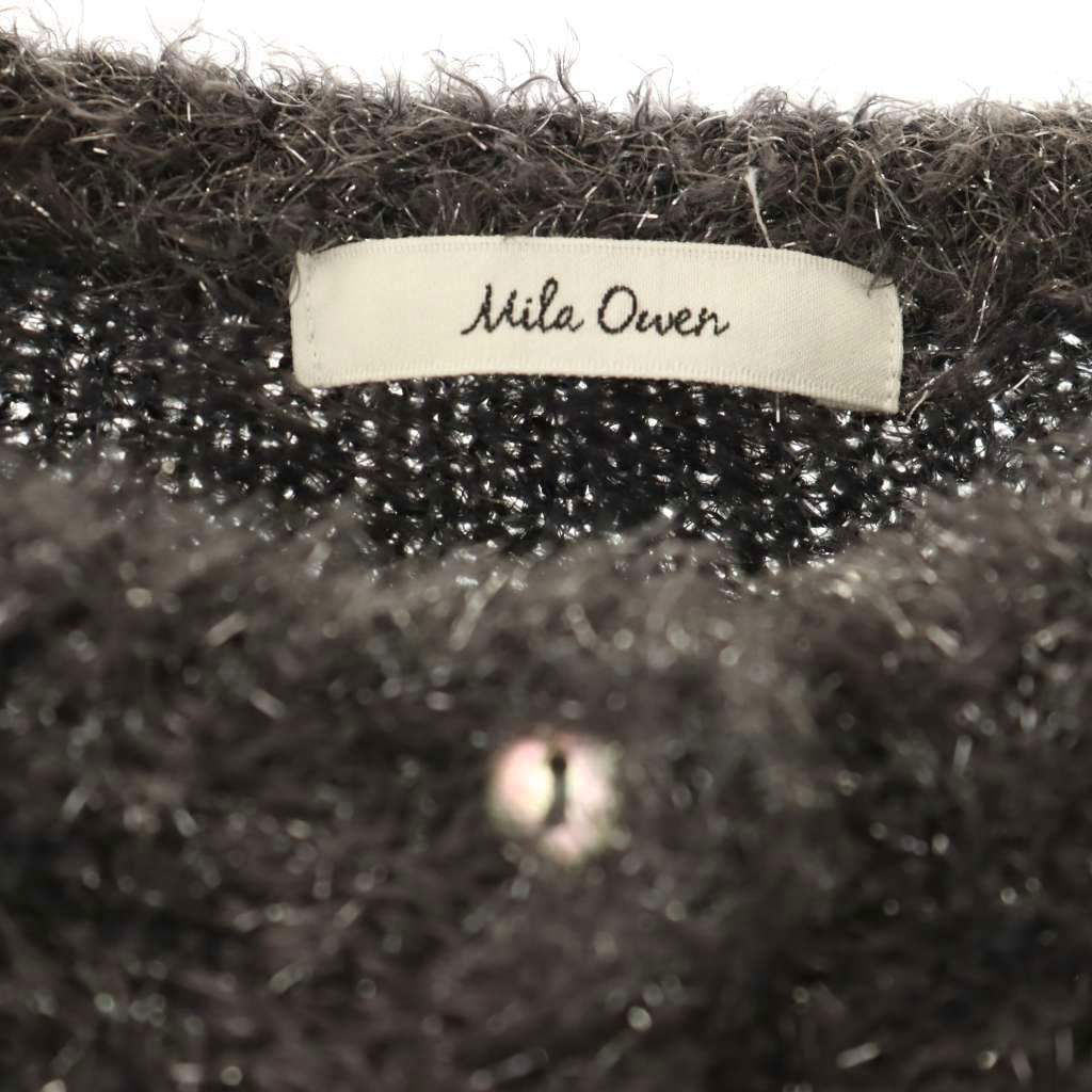 【中古】ミラオーウェン Mila Owen クルーネックラメニットカーデ カーディガン 長袖 0 グレー /HS ■OS レディース 【ベクトル 古着】 260428 vectorpremium-19056612 ブランド古着ベクトルプレミアム店 サンプル画像3