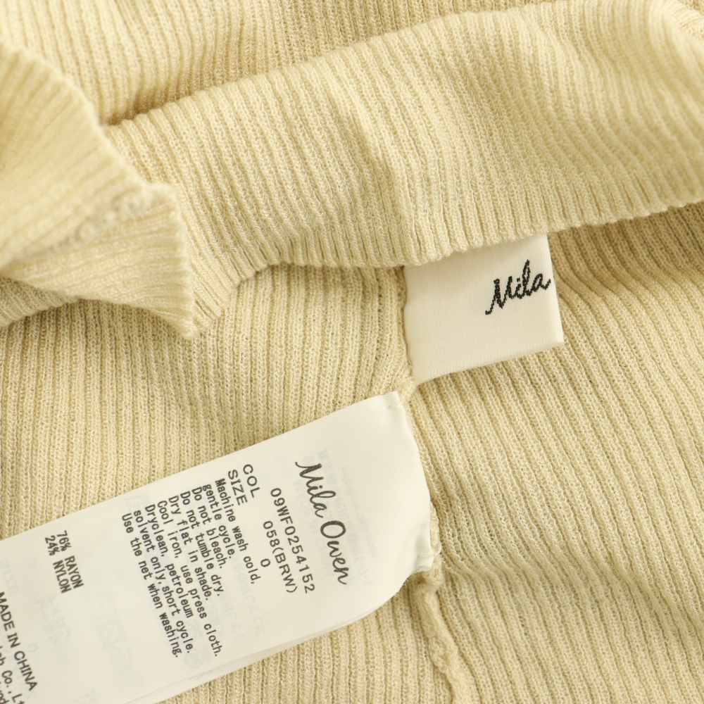 【中古】ミラオーウェン Mila Owen 25AW クルーネックニット×Aラインキャミレイヤードワンピース ロング 0 ブラウン ベージュ /MY ■OS レディース 【ベクトル 古着】 260507 vectorpremium-19063637 ブランド古着ベクトルプレミアム店 サンプル画像3