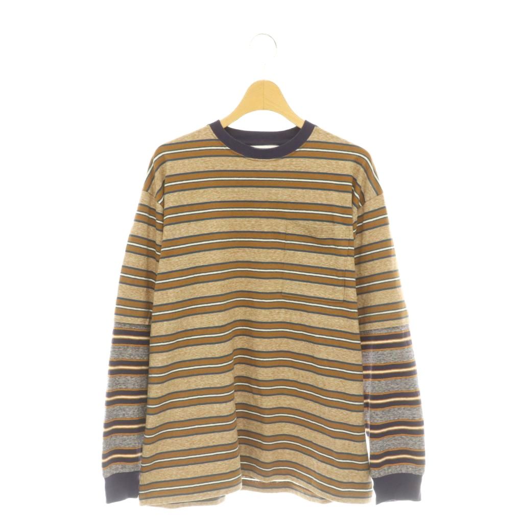 フィーニー PHEENY 25AW MULTI BORDER LAYERED L/S ロングスリーブTシャツ ボーダー カットソー 長袖 F ブラウン /HK ■OS ■SH メンズ  260511