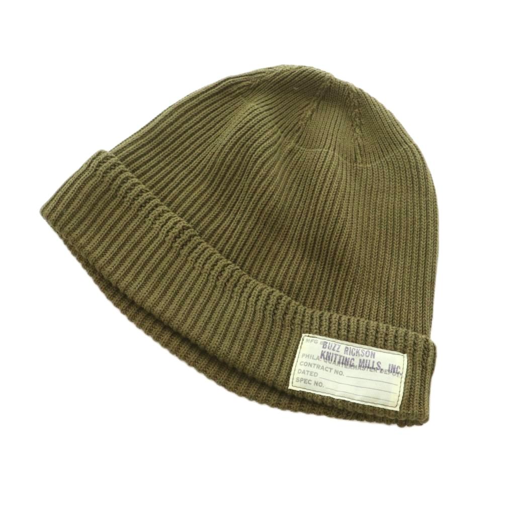For Women - 【中古】バズリクソンズ BUZZ RICKSON’S ニットキャップ ニット帽 帽子 カーキ BR02186 /MI ■OS ■AD レディース 【ベクトル 古着】 260507