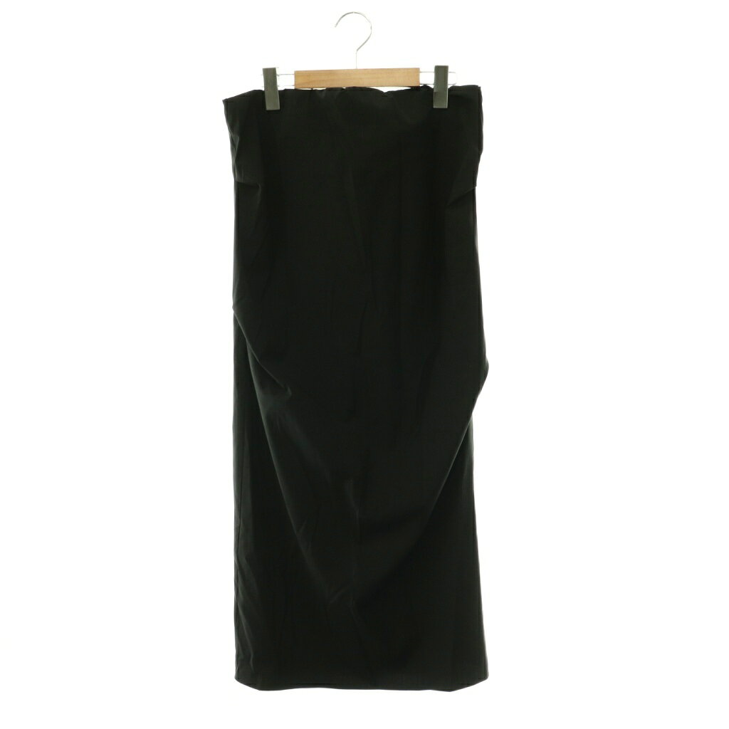 未使用品 オーディナリージョイ ORDINARY JOY LAppartement取り扱い 24SS Tube Skirt スカート Iライン ロング ウール混 36 黒 ブラック /HS ■OS レディース  260513