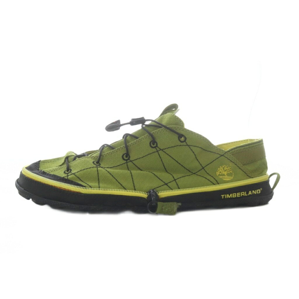 【中古】ティンバーランド Timberland ラドラートレイル キャンパー シューズ スニーカー 折り畳み US6 グリーン /YO25 レディース 【ベクトル 古着】 260518