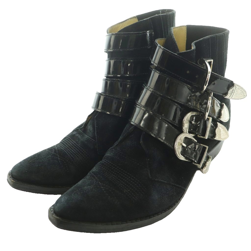 【中古】トーガ プルラ TOGA PULLA フォーメタルバックルブーツ ショート スエード 38 黒 ブラック /SS ■OS ■SH レディース 【ベクトル 古着】 260522 vectorpremium-19101682 ブランド古着ベクトルプレミアム店 サンプル画像2