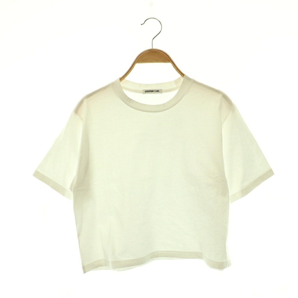 ドゥーズィエムクラス DEUXIEME CLASSE エブリデイアイライク EVERYDAY I LIKE 24SS Neo Cropped Tシャツ クルーネック コットン 半袖 白 ホワイト /SY ■OS レディース  260525