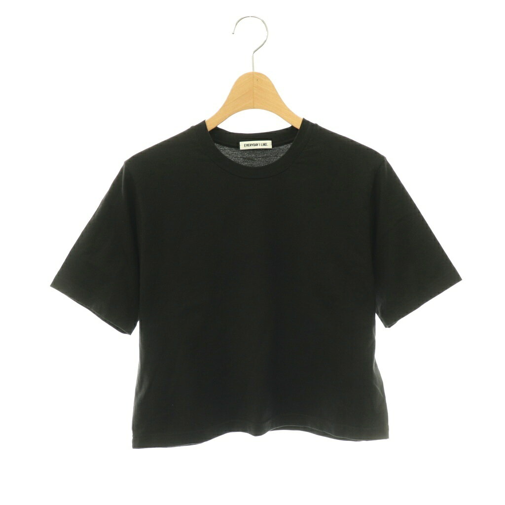 乐天商城 - 【中古】ドゥーズィエムクラス DEUXIEME CLASSE エブリデイアイライク EVERYDAY I LIKE 24SS Neo Cropped Tシャツ クルーネック 半袖 黒 ブラック /SY ■OS レディース 【ベクトル 古着】 260525