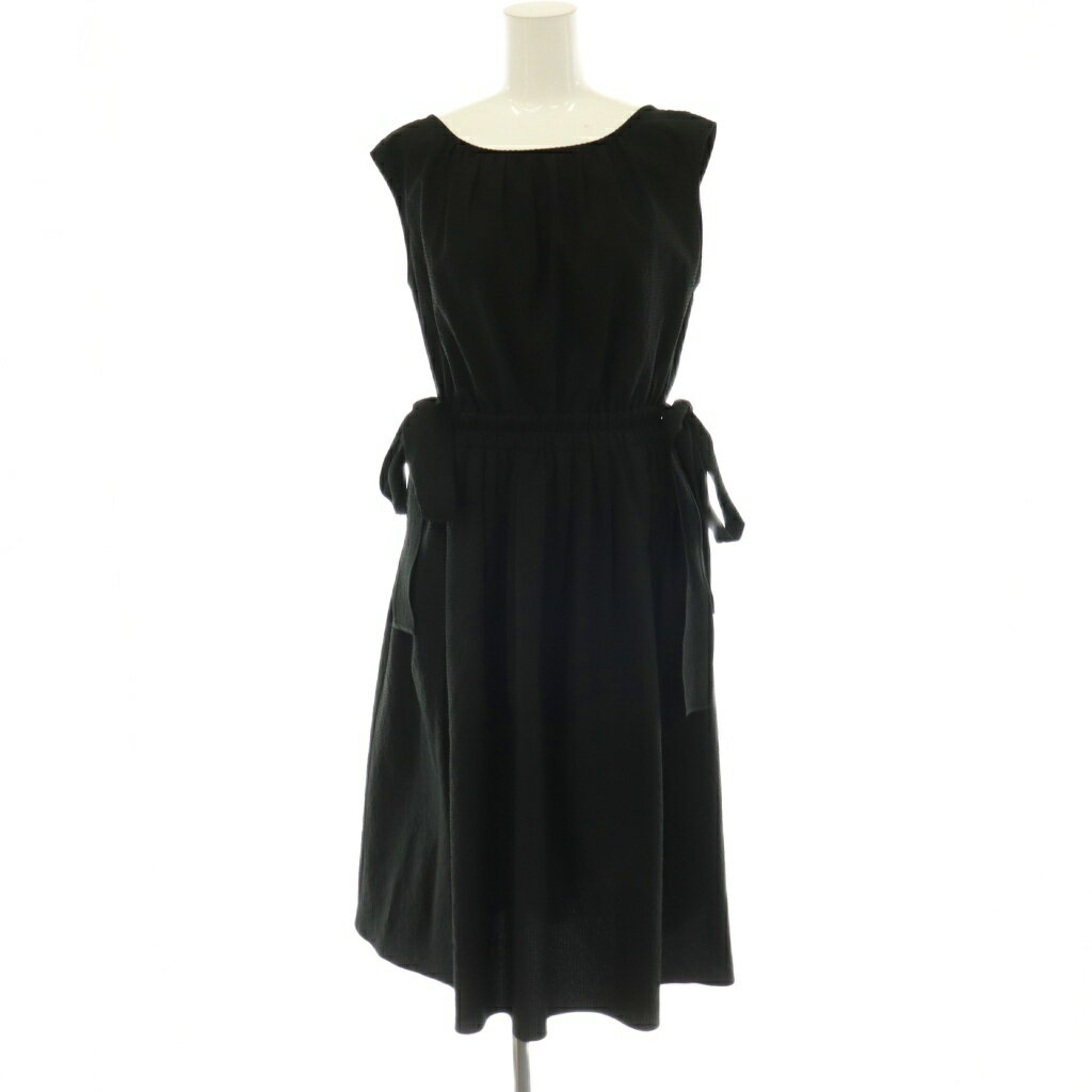 乐天商城 - 【中古】未使用品 ジルスチュアート JILL STUART メリーサイドリボンワンピース ノースリーブ ロング 0 黒 /NR ■OS レディース 【ベクトル 古着】 260530