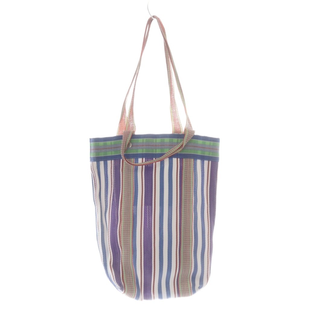 パサンドバイヌキテパ Pasand by ne Quittez pas Multi Stripe Mesh Bag バッグ トートバッグ ストライプ マルチカラー /SR ■SH レディース  260602