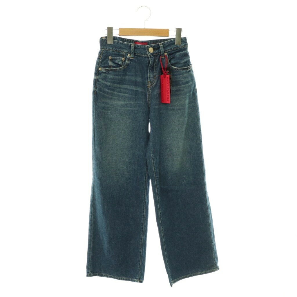 未使用品 レッドカード RED CARD Relaxy 35th Anniv Wide デニムパンツ ジーンズ ワイド 21 インディゴ /HS ■OS レディース  260610