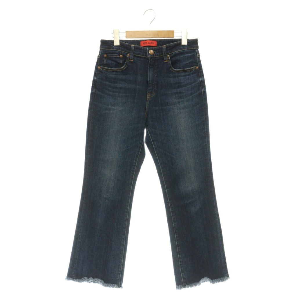 [Used] RED CARD MARMALADE CROP Denim Pants Jeans Stretch Cut-off 25 Blue /MY ■OS Women's [Vector Used Clothing] 260616