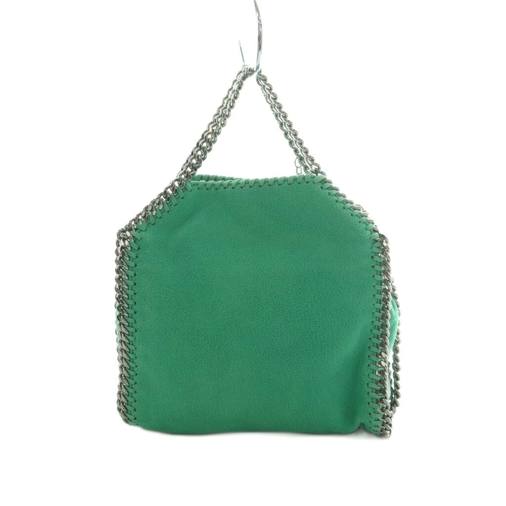 【中古】ステラマッカートニー STELLA McCARTNEY FALABELLA TINY BELLA SHAGGY DEER 2WAY ハンドバッグ ショルダーバッグ チェーンショルダー 緑 グリーン シルバーカラー /MI ■OS レディース 【ベクトル 古着】 260611 2