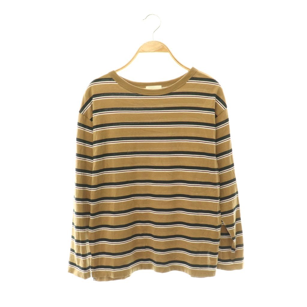 リトローヴ RETROVE 24AW MULTI BORDER PULLOVER Tシャツ ロンT カットソー マルチボーダー 長袖 ベージュ /HS ■OS レディース  260610