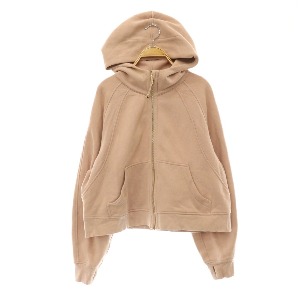 【中古】ルルレモン lululemon スキューバオーバーサイズフルジップパーカー スウェット 裏起毛 サムホール M/L ピンク /MY ■OS ■SH レディース 【ベクトル 古着】 260613