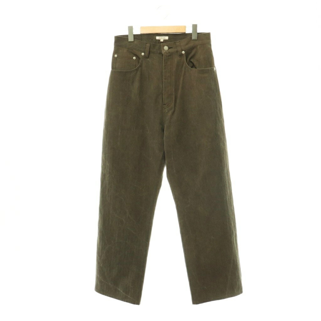 [Used] BLAMINK 26SS Cotton 5-Pocket Wide Denim Pants Jeans Size 38 Dark Brown /ES ■OS Women's [Vector Used Clothing] 260618