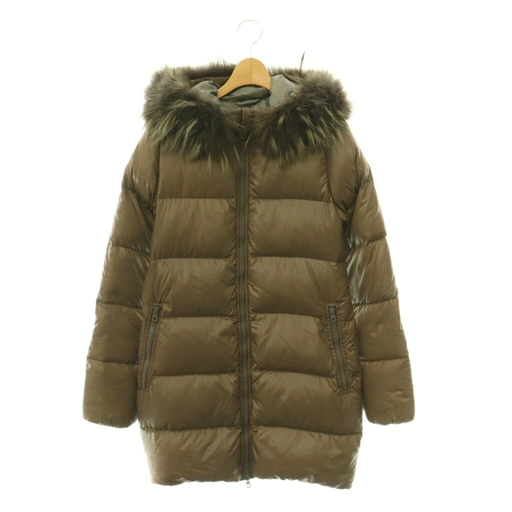 【中古】デュベティカ DUVETICA kappa ダウンコート アウター ラクーンファー 40 モ ...