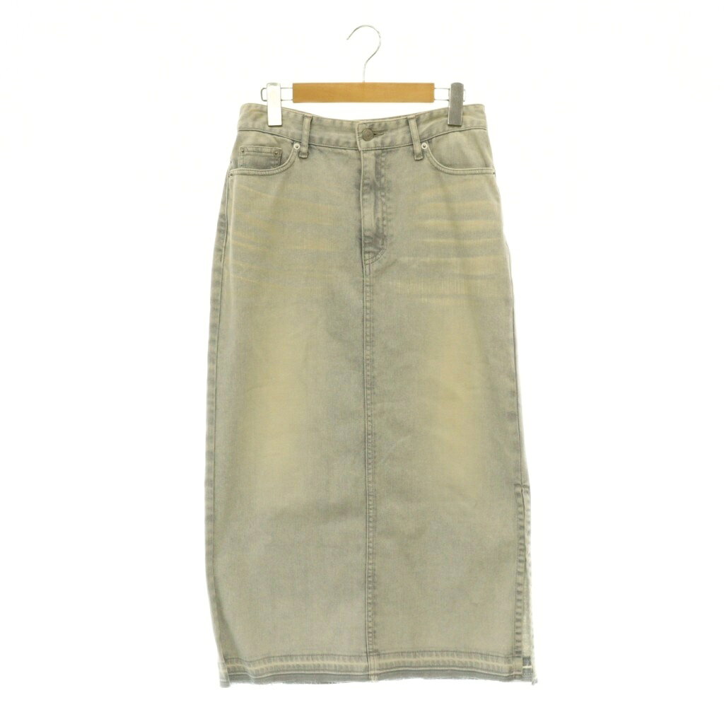 アルページュ ストーリー Arpege story 24SS デニムタイトスカート ロング カットオフ 2 ブルー /MY ■OS レディース  260613