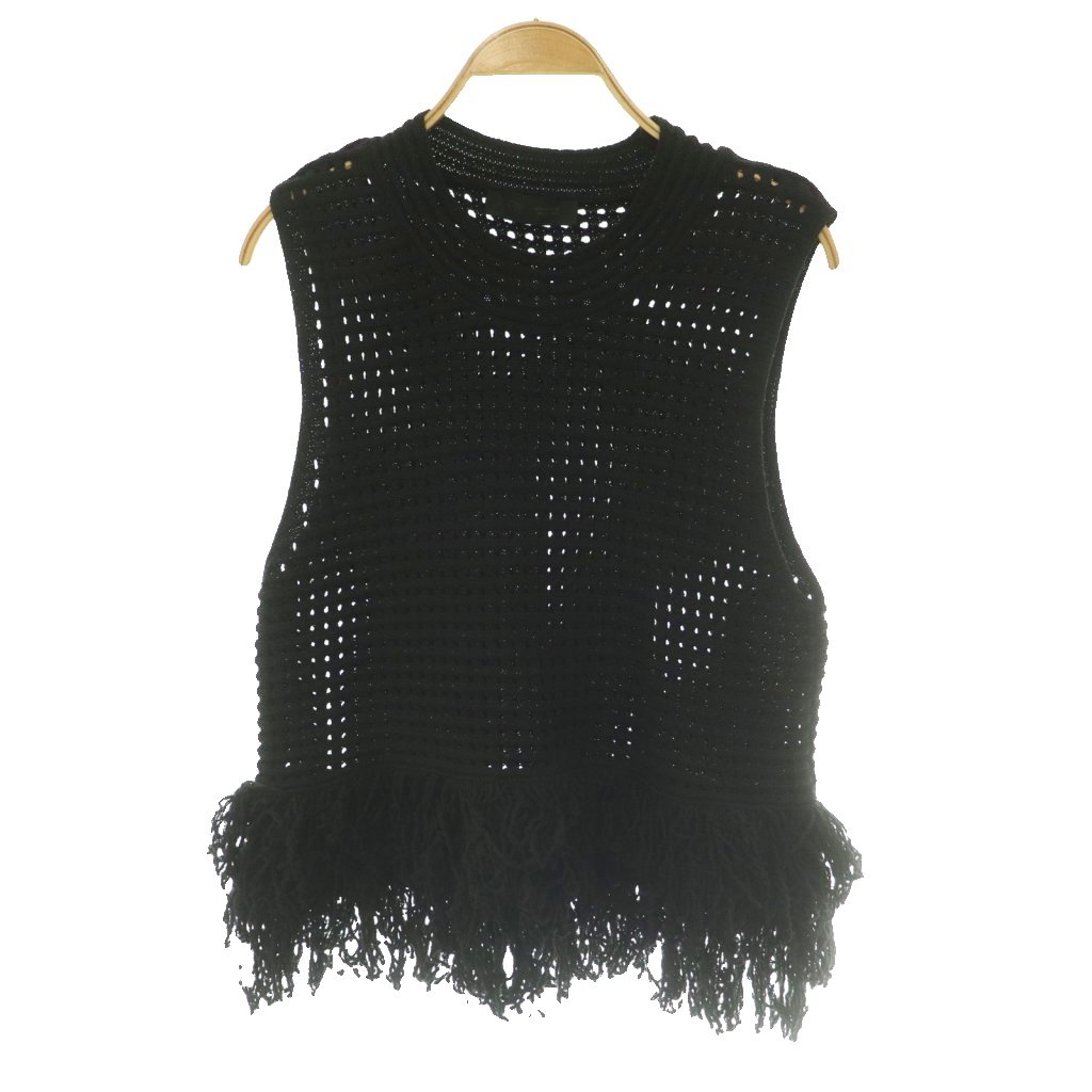 【中古】ザラ ZARA フリンジ ノースリーブ ニット セーター S 黒 ブラック /SS ■OS レディース 【ベクトル 古着】 260614ブランドザラ ZARA表記サイズS実寸サイズ身幅：約42.5cm　着丈：約51cm　　素材ポリエステル コットン色黒 ブラック 状態使用感が少なく、かなり状態の良い商品です。 ※あくまでも中古品ですので掲載写真や記載内容をご確認いただき、ご理解の上ご購入ください。商品のお問い合わせの回答を休止しております。＊各商品ページの商品詳細等をご確認の上ご購入ください。【中古】ザラ ZARA フリンジ ノースリーブ ニット セーター S 黒 ブラック /SS ■OS レディース 【ベクトル 古着】 260614状態ランク　”A”詳細については、下記および「状態ランクについて」ページをご覧ください。未使用・新品の商品ほぼ新品同様の商品使用感が少なく、かなり状態の良い商品使用感はあるが、傷や汚れの少ない商品使用感の他、傷や汚れが見られる商品かなり大きな傷みがある難あり商品※S〜CランクはUSED品となりますので、使用感をご理解の上でご入札下さい。状態ランクについてinformationブランドザラ ZARA表記サイズS実寸サイズ身幅：約42.5cm　着丈：約51cm　　素材ポリエステル コットン色黒 ブラック 状態使用感が少なく、かなり状態の良い商品です。 ※あくまでも中古品ですので掲載写真や記載内容をご確認いただき、ご理解の上ご購入ください。商品のお問い合わせの回答を休止しております。＊各商品ページの商品詳細等をご確認の上ご購入ください。本商品は一点物です他サイトや店舗にて販売している商品です。多少のお時間差にて欠品になることもございます。予めご了承頂ますようお願い致します。ベクトル・サイズガイドはこちらこの商品と同じブランドの商品を見る