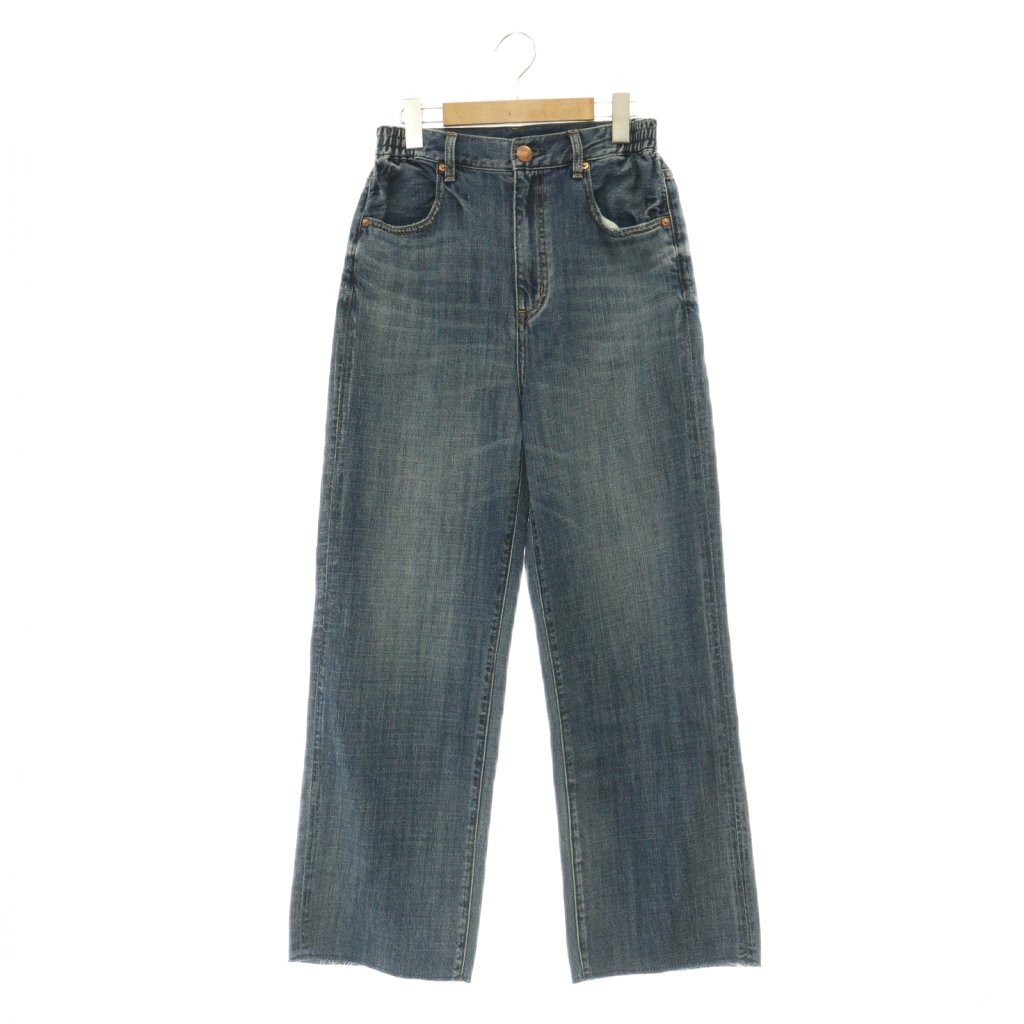 [Used] RED CARD Aero Jeans Wide Straight Denim Pants Jeans Cut-off 25 Blue /MY ■OS Women's [Vector Used Clothing] 260626