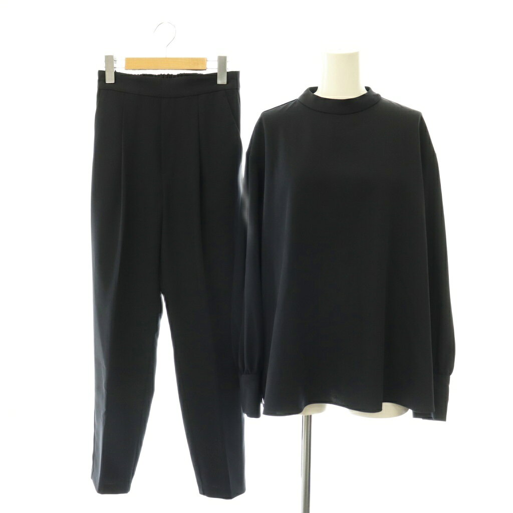 【中古】ミラオーウェン Mila Owen 袖口ギャザーブラウス パンツ SET UP セットアップ 上下 長袖 スラックス タック テーパード 0 紺 ネイビー /HS ■OS レディース 【ベクトル 古着】 260703 vectorpremium-19232667 ブランド古着ベクトルプレミアム店 パッケージ画像