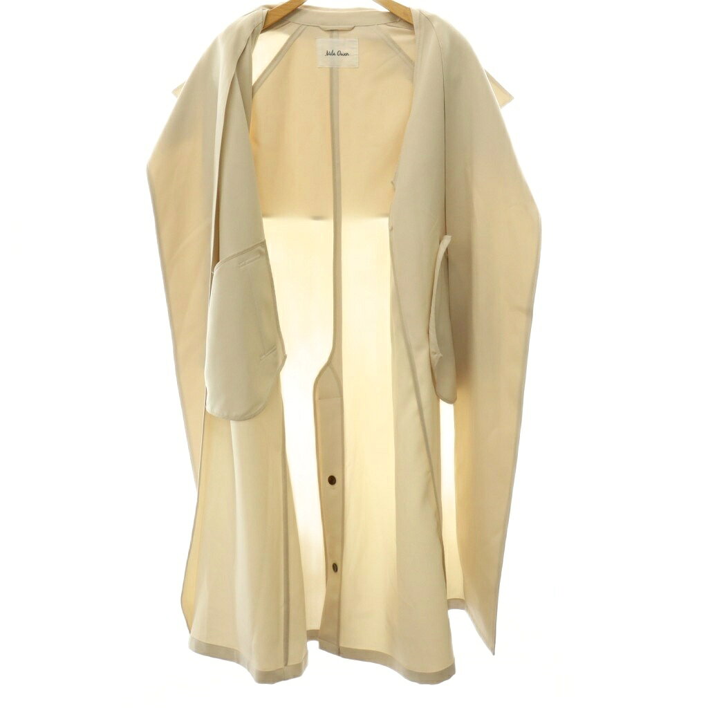 【中古】ミラオーウェン Mila Owen 26SS 共ベルト付憲章デザイントレンチコート スプリングコート ロング 0 アイボリー /HS ■OS レディース 【ベクトル 古着】 260703 vectorpremium-19242800 ブランド古着ベクトルプレミアム店 サンプル画像3