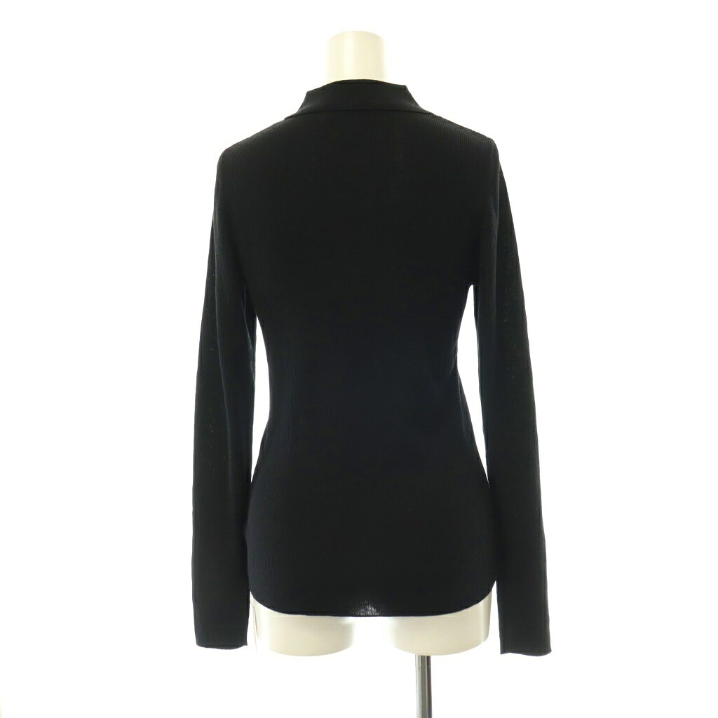 【中古】ミラオーウェン Mila Owen 25SS シアーポロリブニットプルオーバー カットソー 長袖 0 黒 ブラック /HS ■OS レディース 【ベクトル 古着】 260703 vectorpremium-19233364 ブランド古着ベクトルプレミアム店 サンプル画像2