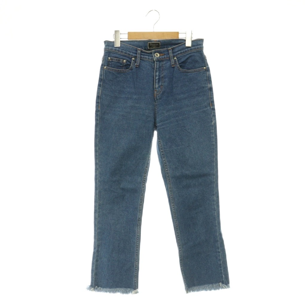 [Used] Diagram GRACE CONTINENTAL Denim Pants Jeans Cut-off Tapered Stretch 38 Blue /MY ■OS Women's [Vector Used Clothing] 260627