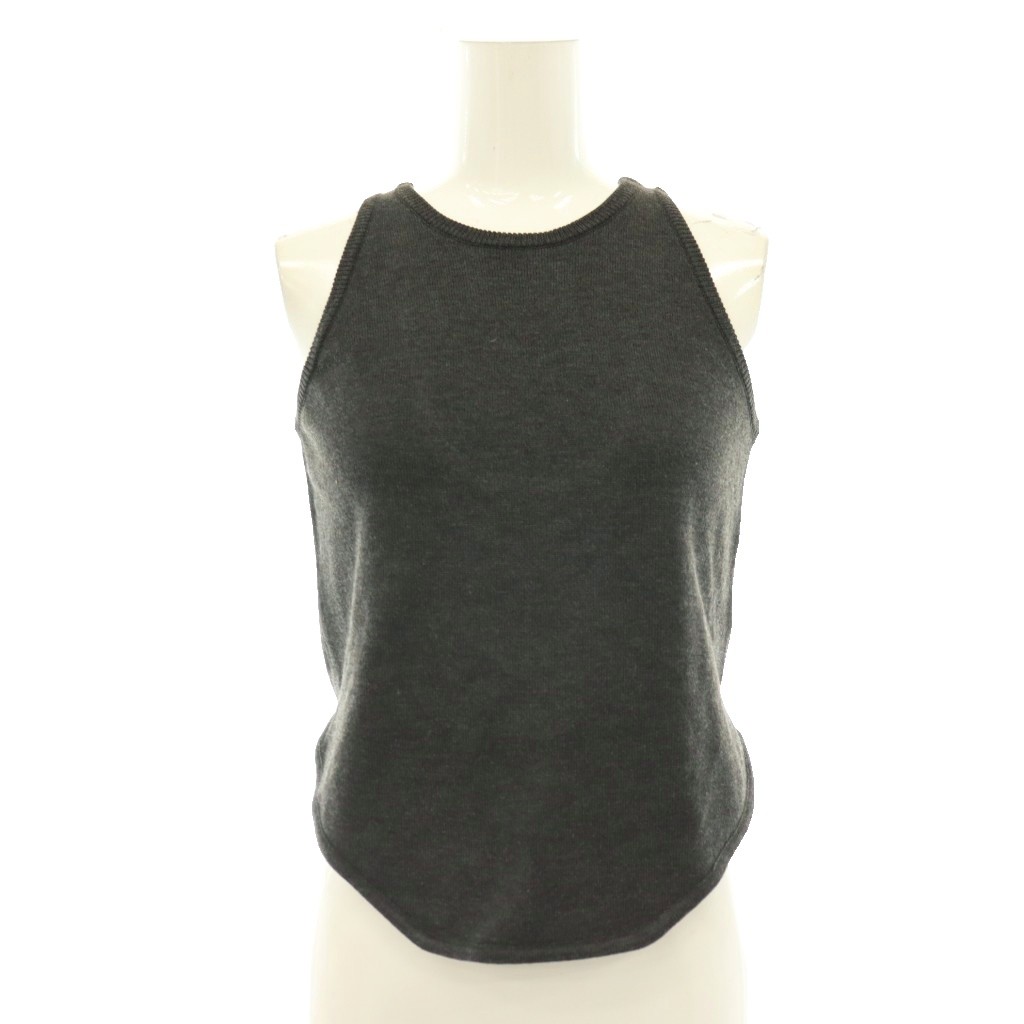 未使用品 アメリヴィンテージ Ameri VINTAGE 26SS LOW BASIC COMPACT KNIT TANK TOP タンクトップ プルオーバー F グレー /CX ■OS レディース  260701
