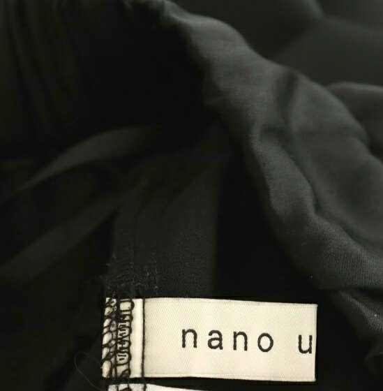 【中古】ナノユニバース nano universe 24SS サテンイージーパンツ ワイド F ブラック /HK ■OS レディース 【ベクトル 古着】 260709 vectorpremium-19252600 ブランド古着ベクトルプレミアム店 サンプル画像3