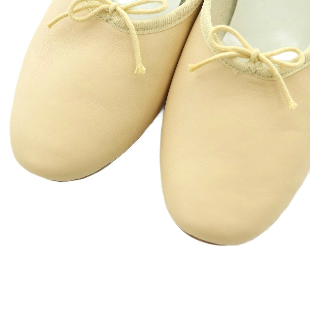 【中古】レペット Repetto バレエシューズ リボン 36 22.7cm ベージュ /MI ■OS レ...