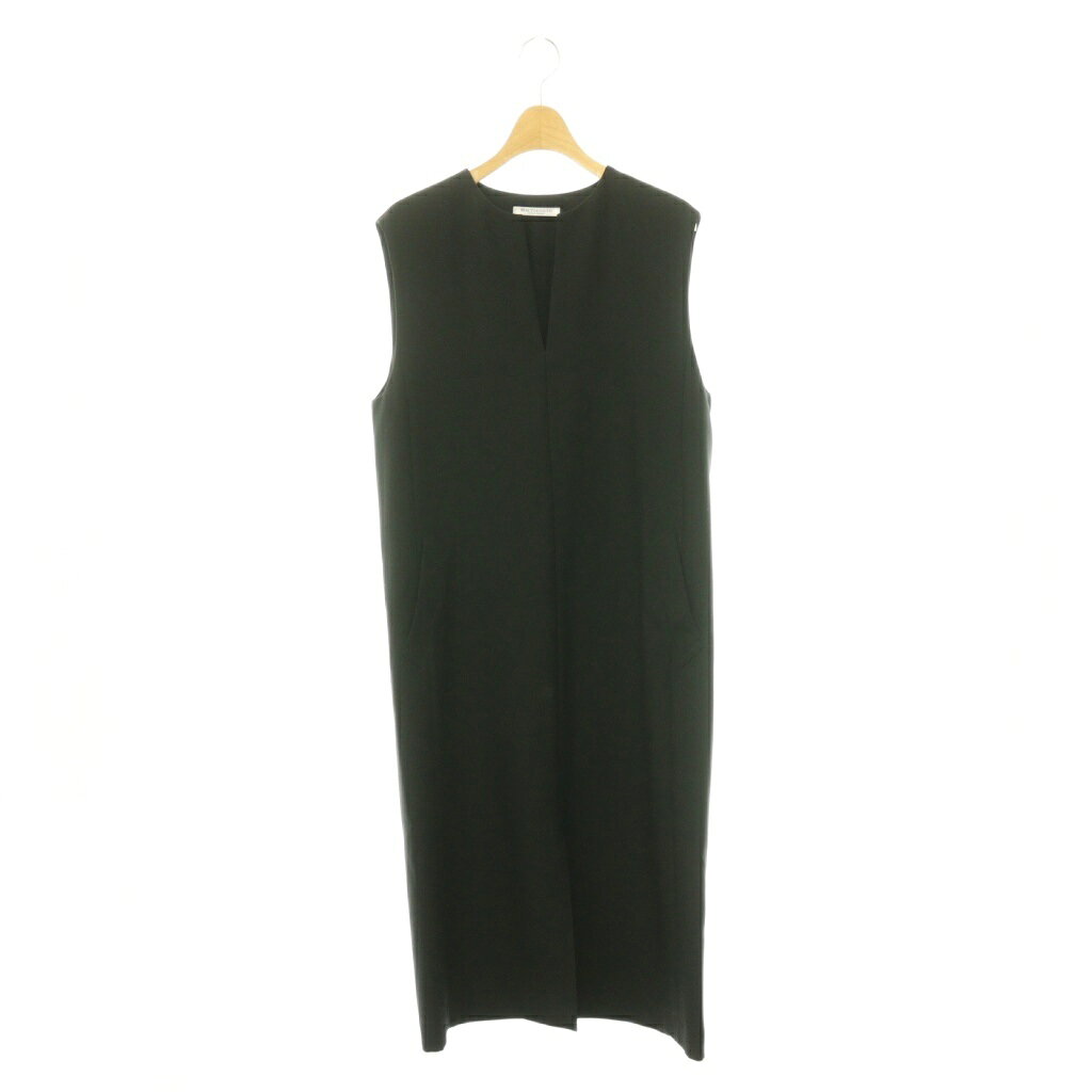 【中古】B&Y ユナイテッドアローズ BEAUTY&YOUTH ビューティー&ユース キーネック フロントスリット ジャンパースカート ノースリーブワンピース ロング S ブラック /ES ■OS レディース 【ベクトル 古着】 260724 vectorpremium-19290816 ブランド古着ベクトルプレミアム店 パッケージ画像