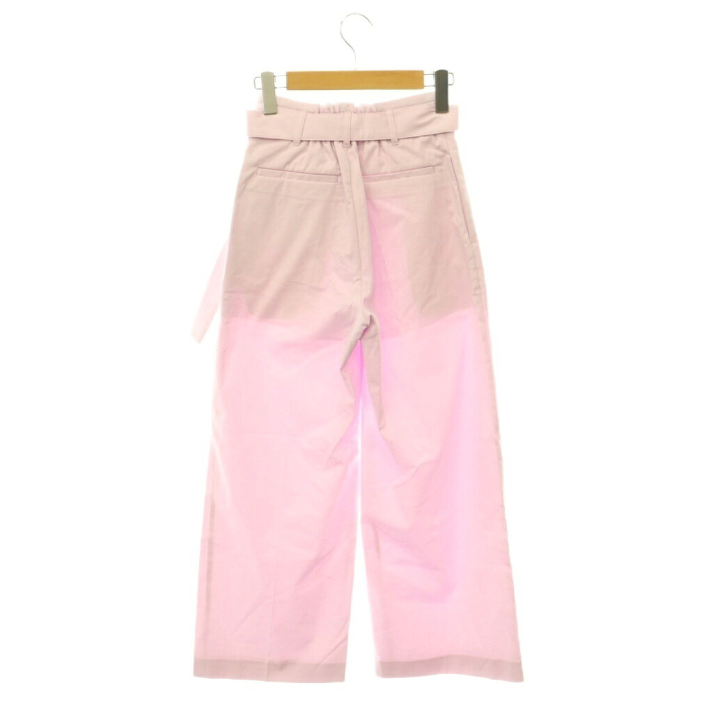 【中古】未使用品 ミラオーウェン Mila Owen 26SS 【MILA PANTS】【UVカット】マルチファンクションセミワイドタックパンツ ジッパーフライ リネン混 00 ピンク /DO ■OS レディース 【ベクトル 古着】 260729 vectorpremium-19305114 ブランド古着ベクトルプレミアム店 サンプル画像2