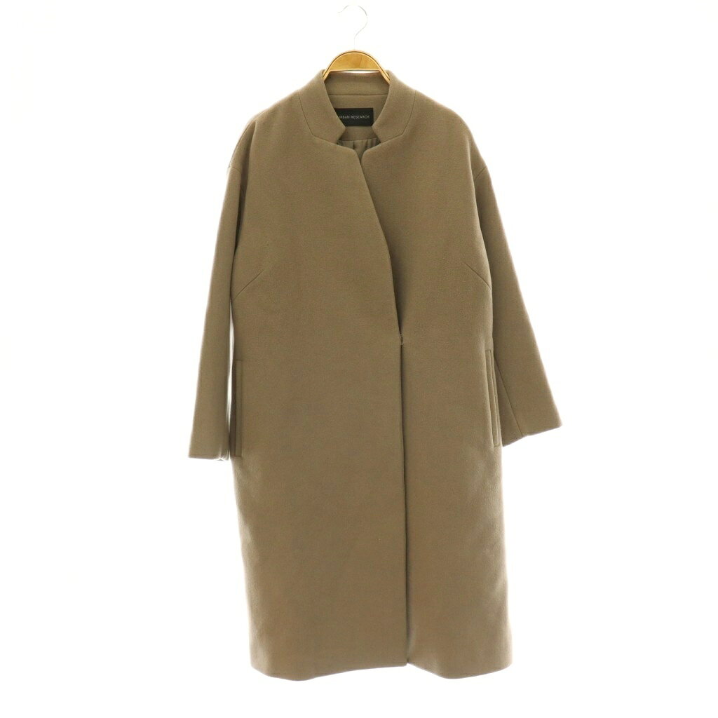【中古】アーバンリサーチ URBAN RESEARCH ロングコート ウール アウター 36 モカ /HS ■OS レディース 【ベクトル 古着】 260803