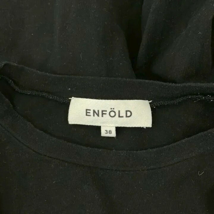 【中古】エンフォルド ENFOLD ドレープノースリーブカットソー 38 ブラック /MY ■OS レディース 【ベクトル 古着】 260813 vectorpremium-19355701 ブランド古着ベクトルプレミアム店 サンプル画像3