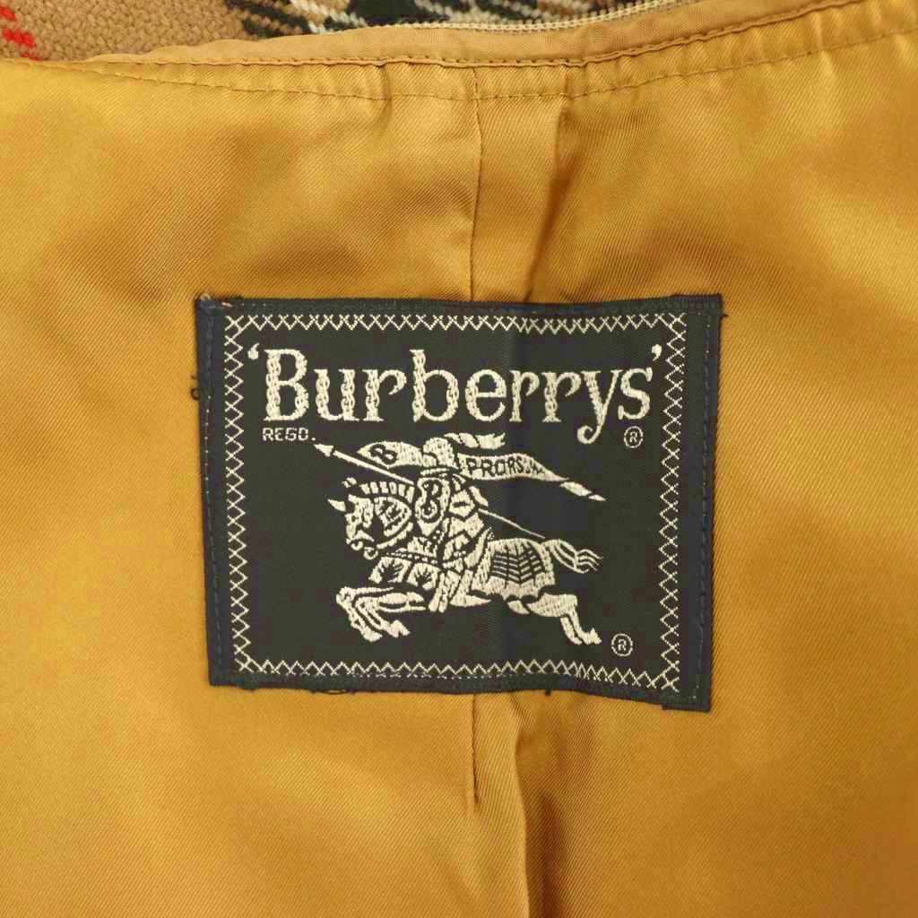 中古 バーバリーズ Burberrys ヴィンテージ ベスト ロング チェック柄 ウール ベージュ マルチカラー ES OS M vectorpremium-19382510 ブランド古着ベクトルプレミアム店 サンプル画像3