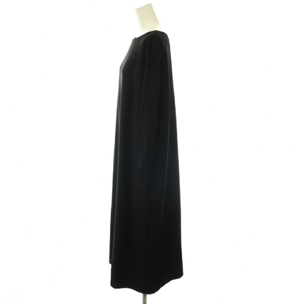【中古】自由区 オンワード樫山 ダブルフェイススーティング サックワンピース ロング 長袖 48 黒 ブラック /HS ■OS レディース 【ベクトル 古着】 260821 vectorpremium-19361074 ブランド古着ベクトルプレミアム店 サンプル画像3