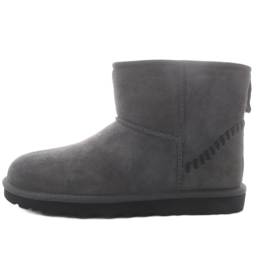 【中古】未使用品 アグ オーストラリア UGG australia CLASSIC MINI DECO SUEDE ブーツ ショート スエード US7 グレー 1115565 /YO12 メンズ 【ベクトル 古着】 260826
