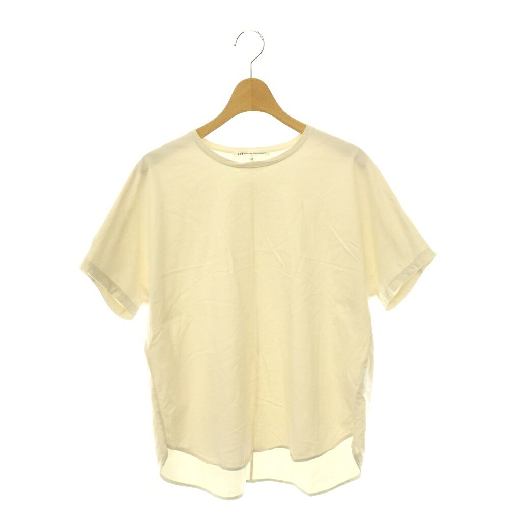 【中古】23区 オンワード樫山 vingt-trois 24SS ALBINIコーコラン シャツテール Tシャツ クルーネック 半袖 38 アイボリー /HS ■OS レディース 【ベクトル 古着】 260902 vectorpremium-19388512 ブランド古着ベクトルプレミアム店 パッケージ画像