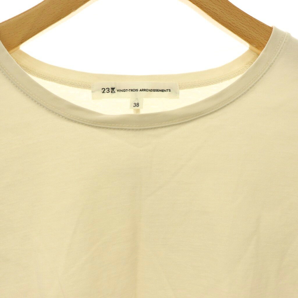 【中古】23区 オンワード樫山 vingt-trois 24SS ALBINIコーコラン シャツテール Tシャツ クルーネック 半袖 38 アイボリー /HS ■OS レディース 【ベクトル 古着】 260902 vectorpremium-19388512 ブランド古着ベクトルプレミアム店 サンプル画像3