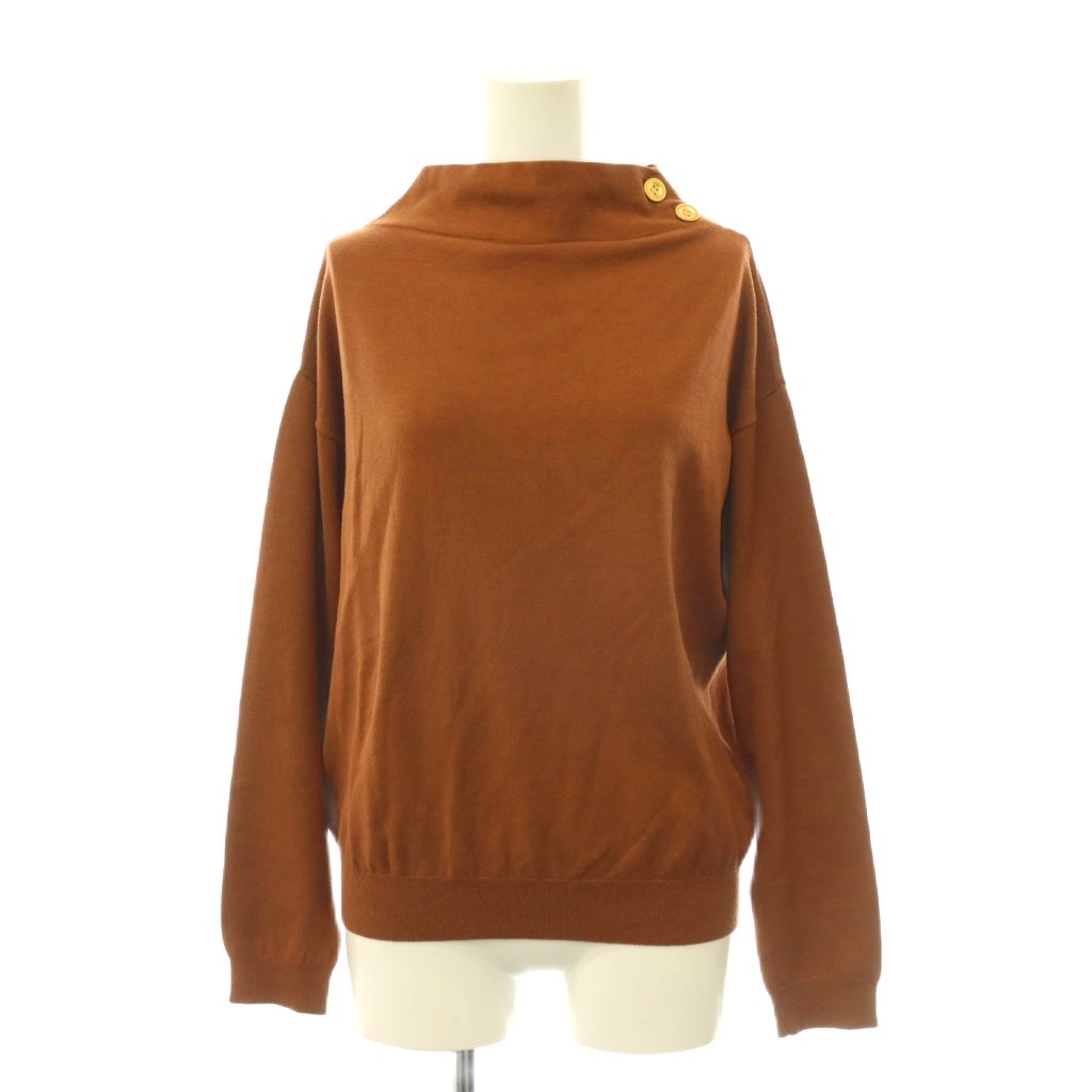 【中古】ルーニィ LOUNIE 長袖ニット カットソー ハイネック F ブラウン /DO ■OS レディース 【ベクトル 古着】 260914