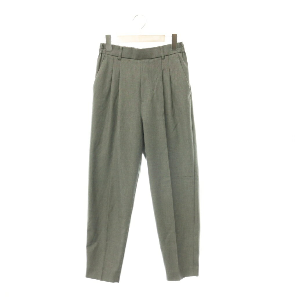【中古】ミラオーウェン Mila Owen 24SS ウエストゴムタックテーパードパンツ センタープレス 00 グレー /DO ■OS レディース 【ベクトル 古着】 260910 vectorpremium-19412249 ブランド古着ベクトルプレミアム店 パッケージ画像