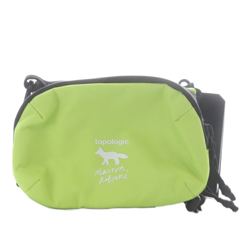【中古】未使用品 トポロジー TOPOLOGIE × Maison Kitsune Mini Bottle Sacoche ミニボトルサコッシュ ナイロン イエロー /YO2 メンズ レディース 【ベクトル 古着】 260911