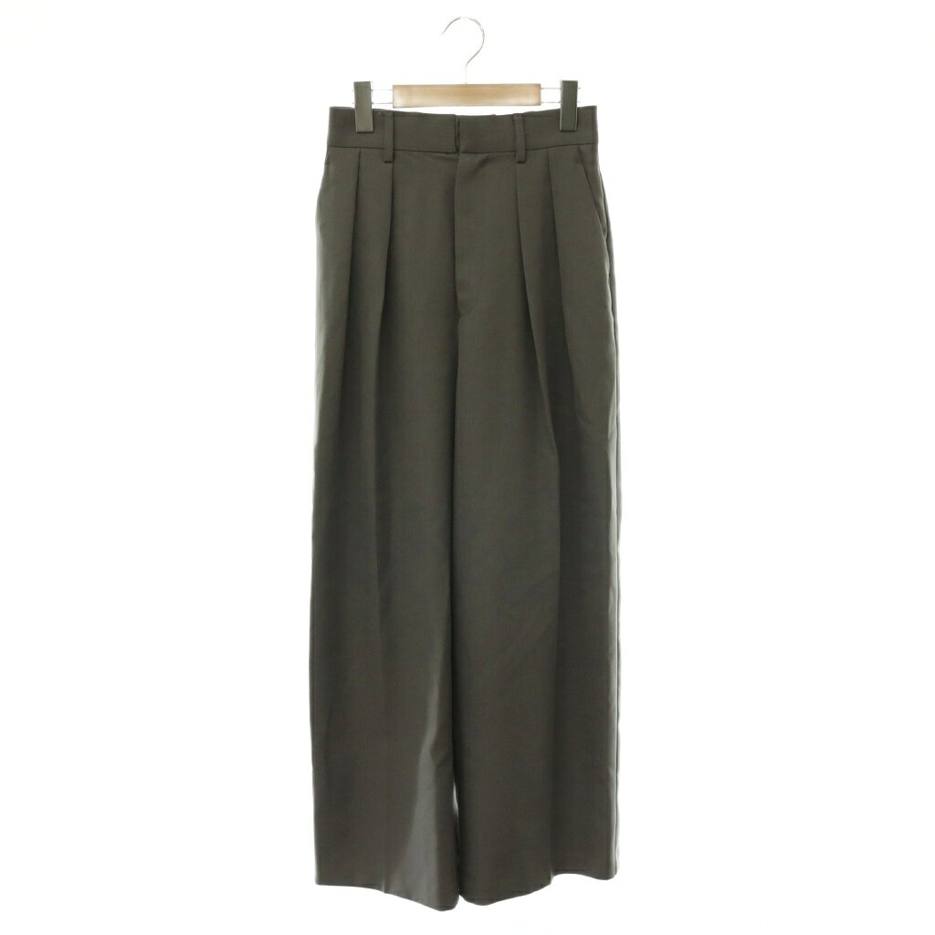 【中古】ミラオーウェン Mila Owen 25AW 美形ワイドパンツ ストレート タック 0 グレー /CX ■OS レディース 【ベクトル 古着】 260916 vectorpremium-19428139 ブランド古着ベクトルプレミアム店 パッケージ画像