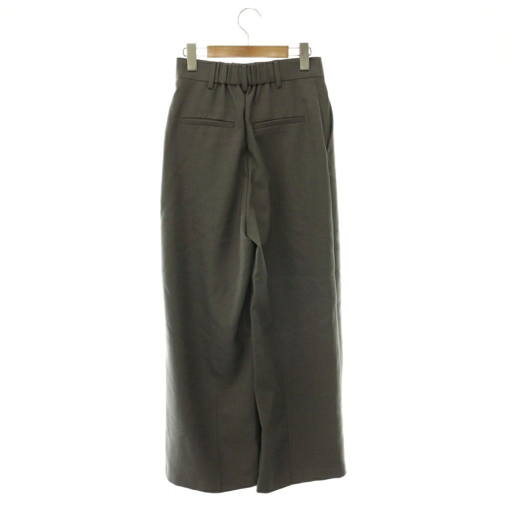 【中古】ミラオーウェン Mila Owen 25AW 美形ワイドパンツ ストレート タック 0 グレー /CX ■OS レディース 【ベクトル 古着】 260916 vectorpremium-19428139 ブランド古着ベクトルプレミアム店 サンプル画像2