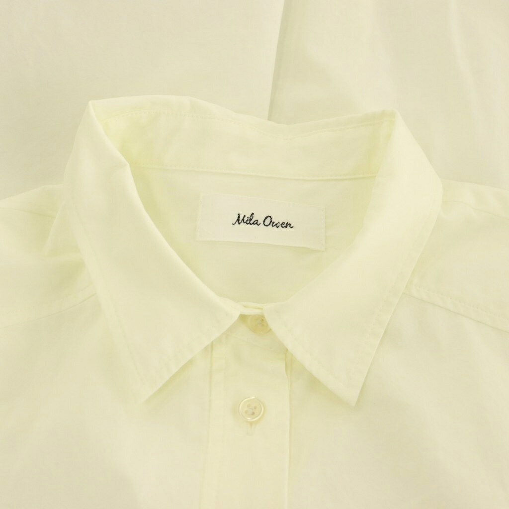 【中古】ミラオーウェン Mila Owen 25AW ルーンヘムノースリシャツ ブラウス フレンチスリーブ 前開き F オフホワイト /NR ■OS レディース 【ベクトル 古着】 260922 vectorpremium-19443415 ブランド古着ベクトルプレミアム店 サンプル画像3