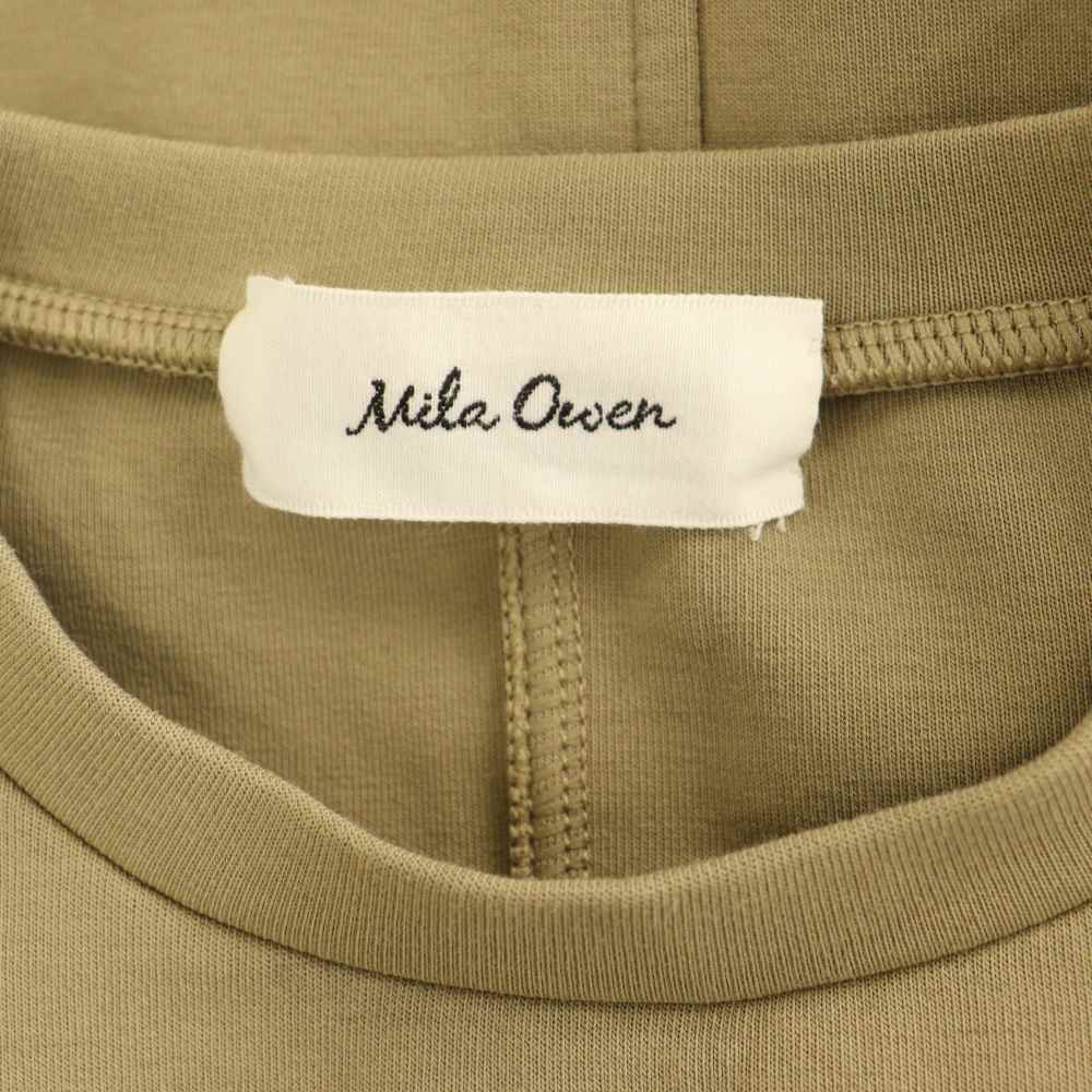 【中古】ミラオーウェン Mila Owen 24SS パフブラウスカットドッキングワンピース ロング 七分袖 0 ベージュ /MY ■OS レディース 【ベクトル 古着】 260929 vectorpremium-19463807 ブランド古着ベクトルプレミアム店 サンプル画像3