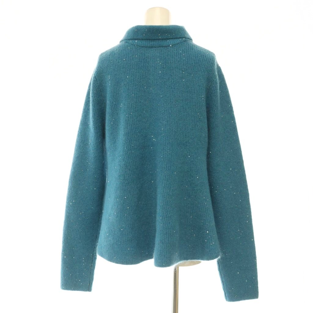 【中古】ミラオーウェン Mila Owen 25AW 4WAYモヘヤラメペプラムニットプルオーバ セーター 長袖 スパンコール装飾 1 ターコイズブルー /ES ■OS レディース 【ベクトル 古着】 261008 vectorpremium-19486852 ブランド古着ベクトルプレミアム店 サンプル画像2
