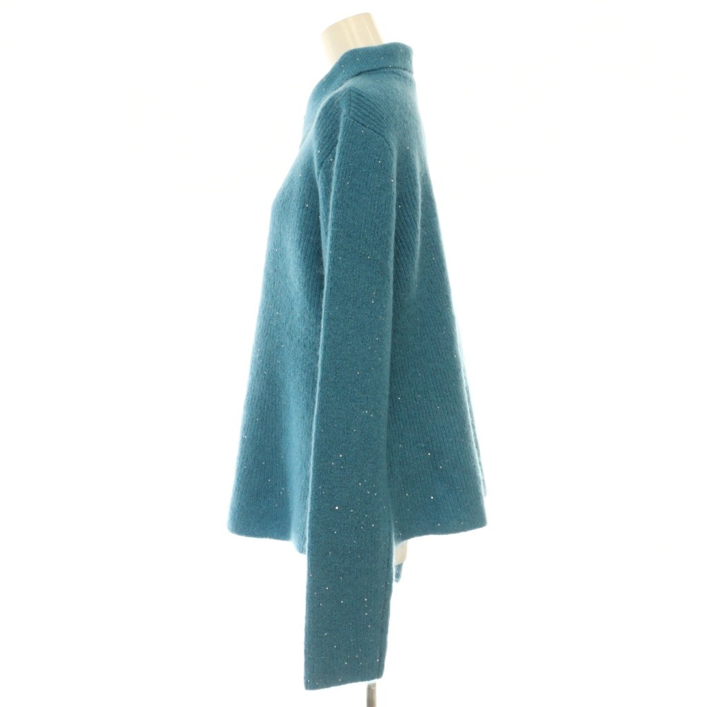 【中古】ミラオーウェン Mila Owen 25AW 4WAYモヘヤラメペプラムニットプルオーバ セーター 長袖 スパンコール装飾 1 ターコイズブルー /ES ■OS レディース 【ベクトル 古着】 261008 vectorpremium-19486852 ブランド古着ベクトルプレミアム店 サンプル画像3