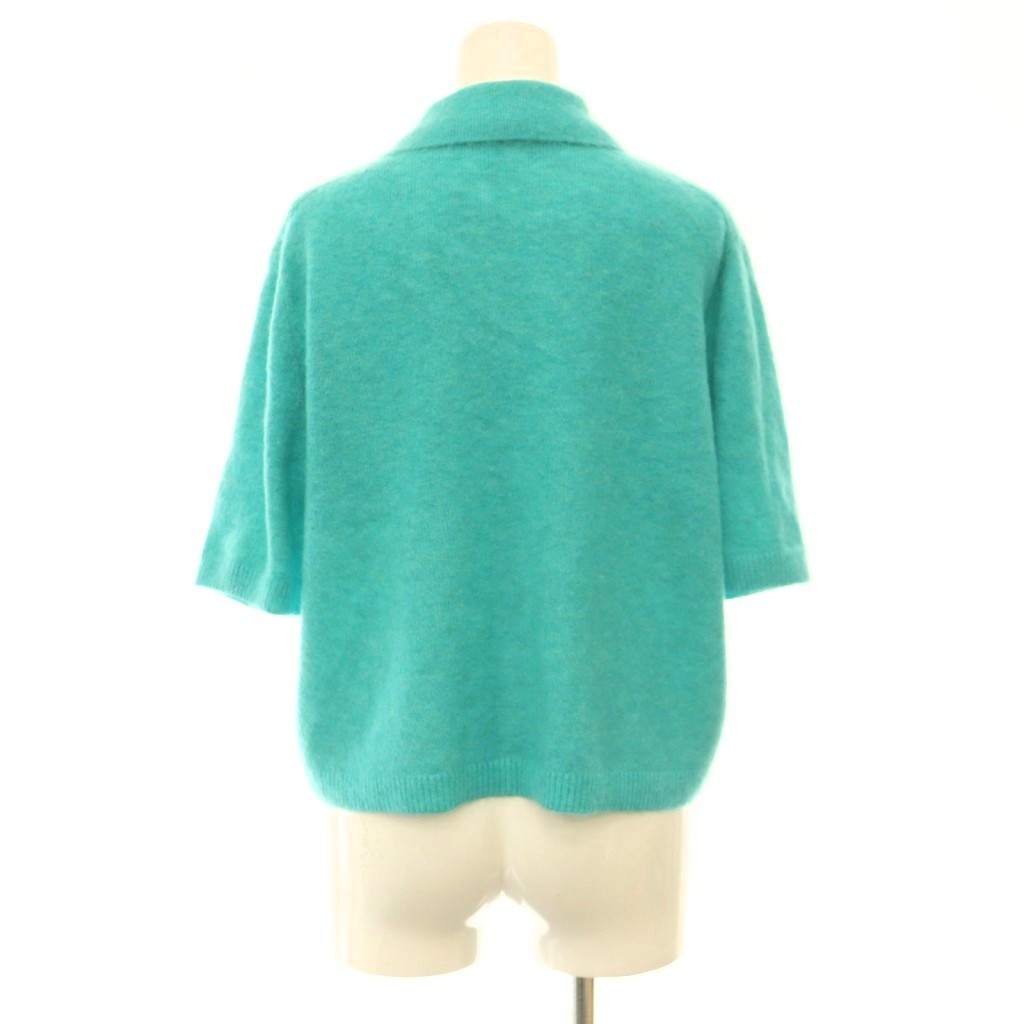 【中古】ミラオーウェン Mila Owen 25AW ポロ衿クロップド丈モヘアニット セーター プルオーバー アルパカ混 1 ブルーグリーン /CX ■OS レディース 【ベクトル 古着】 261007 vectorpremium-19482327 ブランド古着ベクトルプレミアム店 サンプル画像2