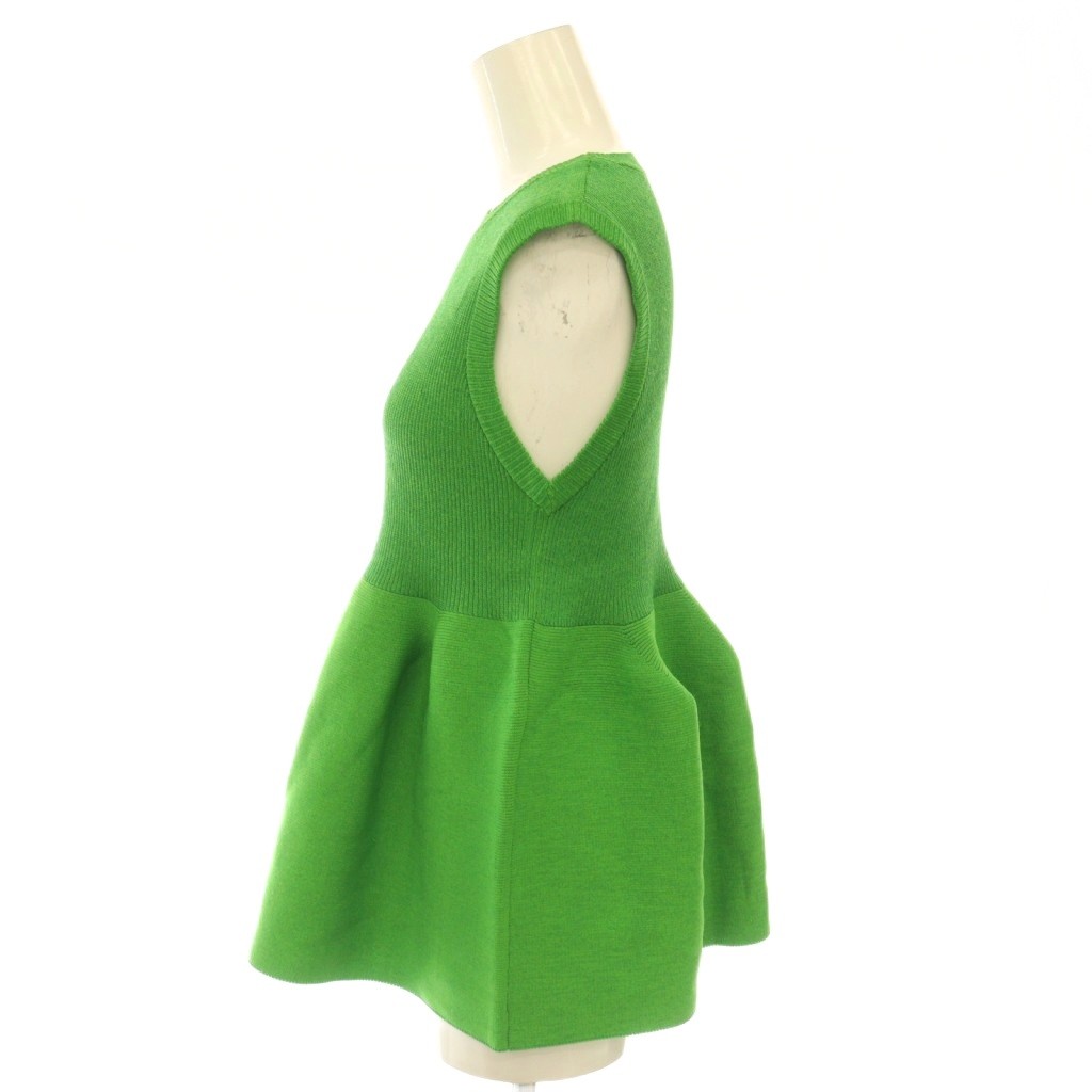 【中古】ミラオーウェン Mila Owen フォルムアンサンブル ペプラムノースリニット カットソー F 黄緑 /NR ■OS レディース 【ベクトル 古着】 261012 vectorpremium-19491440 ブランド古着ベクトルプレミアム店 サンプル画像3