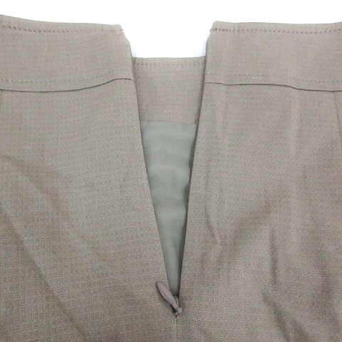 【中古】フレディ エミュ fredy emue フレアスカート ひざ丈 36 カーキ /FF43 レディース 【ベクトル 古着】 220428